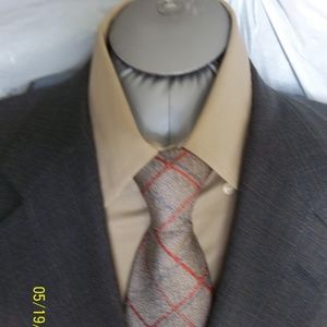 Soto77-21- Hickey Freeman Brown Plaid Suit